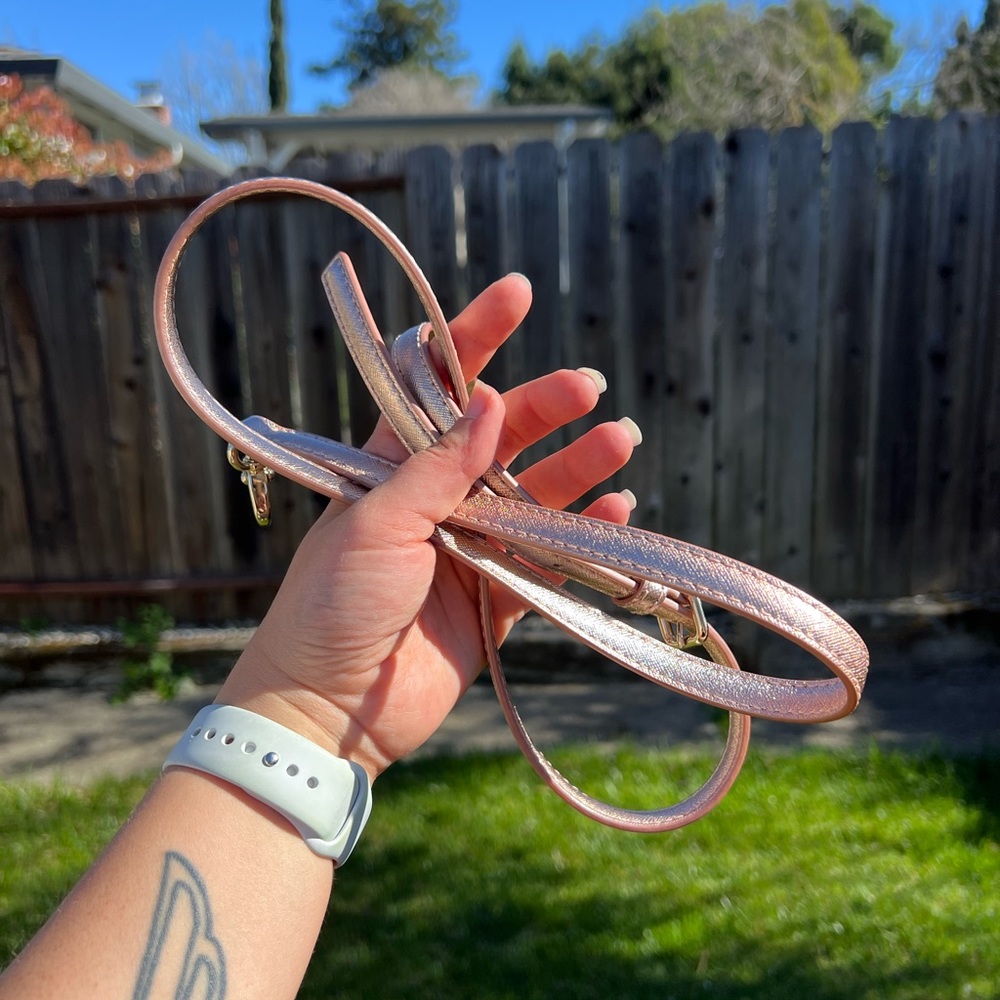 KATE SPADE ROSE GOLD METALLIC SATCHEL - Picture 10 of 13